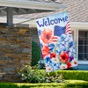 Northlight Floral "Welcome" Patriotic Outdoor House Flag - 40" x 28" - 3 of 4