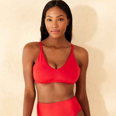 Women's Deep Scoop Neck Bralette Bikini Top - Shade & Shore™