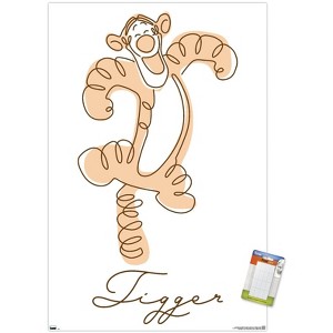 Trends International Disney Simple Moments Line Art - Tigger Unframed Wall Poster Prints - 1 of 4