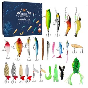 Fun Little Toys Christmas Calendar 2025 Fishing Lure Set - 24-Day Christmas Countdown Calendar with Unique Fishing Lures - 1 of 4