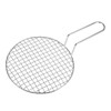 Unique Bargains Stainless Steel Grills Round Barbecue Mesh Outdoor Grill with Handle - 3 of 4
