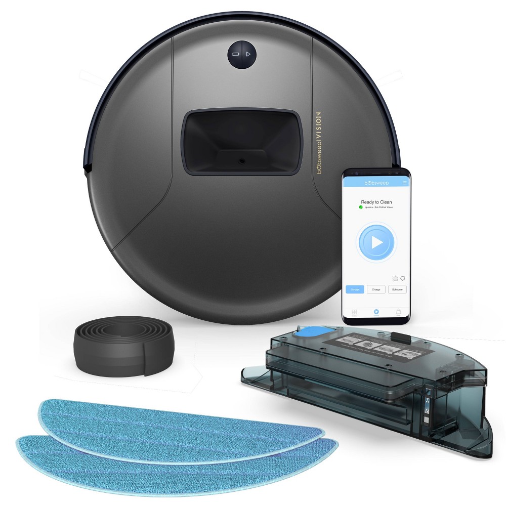 bObsweep PetHair Vision Wi-Fi Connected Robotic Vacuum Cleaner and Mop - Space Gray was $529.99 now $269.99 (49.0% off)