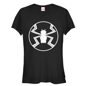 Juniors Womens Marvel Agent Venom Logo T-Shirt - 1 of 3