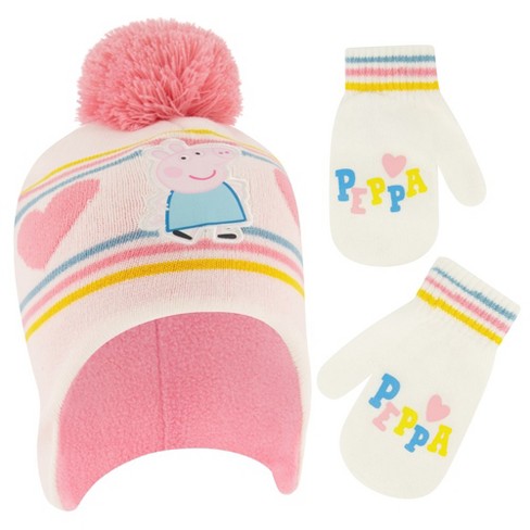 Princess Girls Winter Hat With Knit And Insulated Ski Glove Set, Kids Ages  4-7 : Target