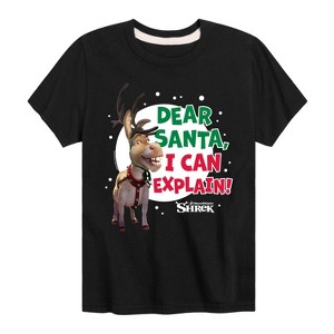 Boys' - Shrek - Dear Santa I Can Explain Short Sleeve Graphic T-Shirt - 1 of 4