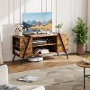 TV Stand for 50-55-60 Inch TVs Modern Mid Century Entertainment Center with Adjustable Shelves U-Shaped Metal Legs Media Console Table for Living Room - 2 of 4