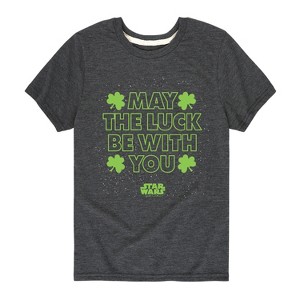 Boys' - Star Wars - St. Patricks Day May Luck Be With You Short Sleeve Graphic T-Shirt - 1 of 4