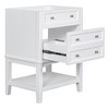 Ridstar 33 in. H White Bathroom Storage Cabinet with Drawer and Open Shelf - 3 of 4