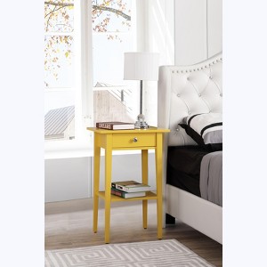 NicBex Modern Minimalist Wooden Nightstand with Drawer and Open Shelf Bedside Table End Table for Bedroom, Living Room - 1 of 4