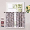 Whizmax Christmas Theme Print Small Window Curtains - 2 of 4