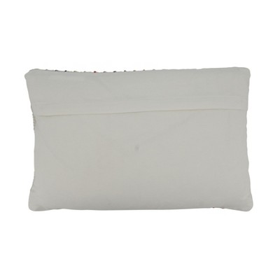 Multicolor Woven Cotton Stripe Pillow Cover 12x20