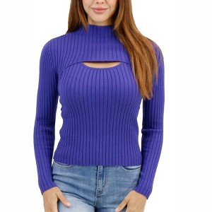 Women's 2-Piece Ribbed Shrug Sweater - Grace & Lace - 1 of 4