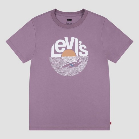 Levi's® Boys' Short Sleeve Graphic T-shirt - Red M : Target