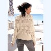 Women's Open Knit Turtleneck Sweater - LASCANA - 2 of 4