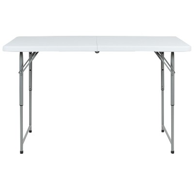 Adjustable Granite White Bi-Fold Portable Craft Table