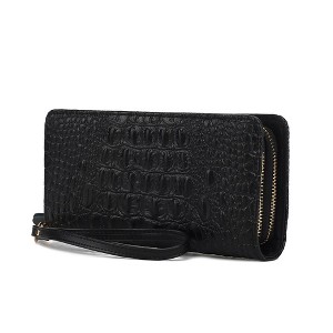 MKF Collection Eve Genuine Leather Crocodile-embossed Women’s Wristlet Wallet by Mia K - 1 of 4