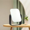 J&V TEXTILES Table Desk Vanity Makeup Mirror,7-Inch Portable Folding Mirror with Metal Stand 360°Adjustable Rotation - 3 of 4