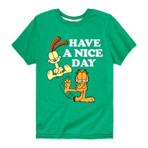 Boys' - Garfield - Have A Nice Day Short Sleeve Graphic T-Shirt - 1 of 4