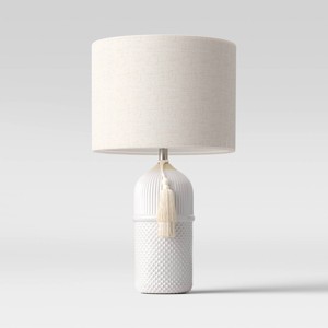 Large Assembled Ceramic Table Lamp White - Threshold™ - 1 of 4
