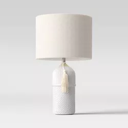 Large Assembled Ceramic Table Lamp White - Threshold™
