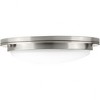 Progress Lighting, Apogee Collection, 1-Light LED Flush Mount, Brushed Nickel, Etched Glass Shade - 3 of 4