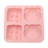 Unique Bargains Candy Mould 4-Cavity Pandas with Bamboo Candy Mould Hand Wash 5.55"x5.31"x1.3" 1 Pc - 3 of 4