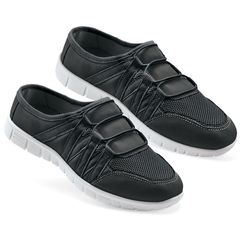 Collections Etc Slip-On Comfort Sneakers with Flexible Skid-Resistant Soles, 1 of 5