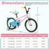 Infans 18" Kids Bike w/Adjustable Saddle Handlebar Removable Training Wheels Handbrake - 2 of 4