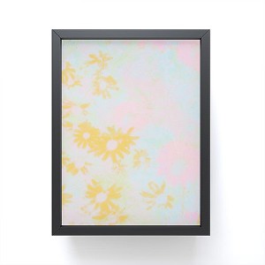 SunshineCanteen gentle flowers Framed Mini Art Print 4" (H) x 3" (W) x 1" (D) - Society6 - 1 of 3