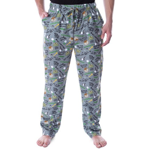 Caddyshack The Movie Men's Allover Print Loungewear Pajama Pants (3xl) Grey  : Target