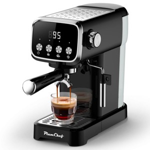SEVOBAL Espresso Makers 20 Bar Slim Vertical Espresso Machine with Milk Frother and Built-In Cup Warmer, Black, 12.6"*6.7"*12.4" - 1 of 4