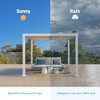 Sonkuki 10×10ft Patio Pergola Aluminum Louvered Frame - 4 of 4