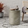 Sapphtopaz Outdoor End Table Modern Outdoor End Table Outdoor Side Table, Patio Table Small Table for Backyard, Balcony, Porch - 3 of 4