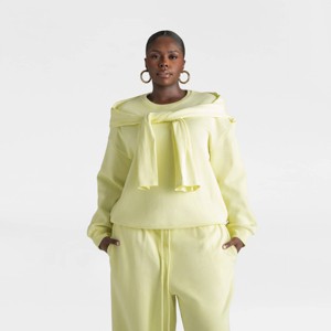 KBB by KAHLANA Women's Long Sleeve 'The Double Layer Crewneck Sweatshirt' - 1 of 3