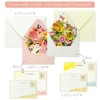 Wrapables 3D Pop Up Floral Greeting Card, Flower Bouquet Card for Mother's Day, Birthday, Anniversary, All Occasions, (Set of 2) Floral Bloom - 2 of 4