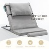 KTMBDW Adjustable Power Lifting Bed Backrest for Elderly Patient Injured, Sit-up Back Rest Chair for Neck Lumbar Back Support, Gray - 2 of 4