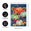 Evergreen All Things Pumpkins Suede Garden Flag 12 x 18 Inches Indoor Outdoor Decor - 4 of 4