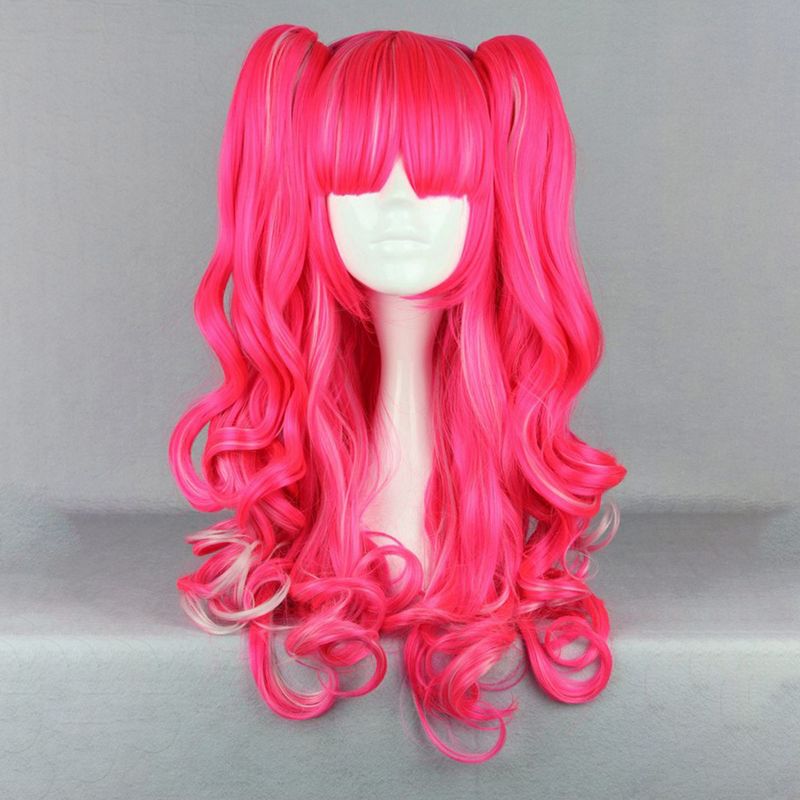 Unique Bargains Curly Wig Human Hair Wigs for Women with Wig Cap Long Hair, 2 of 7