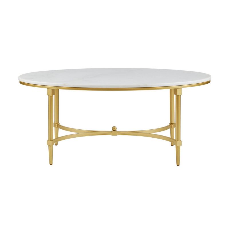 Bordeaux Coffee Table White/Gold, 1 of 12