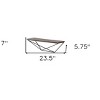 HomeRoots Set Of Two Black And Brown Wood And Metal Wall Mounted Accent Shelf - 3 of 4
