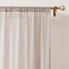 Lush Décor Milla Knitted Textured Sheer Window Curtain Panels Champagne Pair 38x84 - 3 of 4