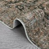 Vintage Rug for Living Room, Washable Floral Bedroom Rug, Soft Low Pile Floor Cover for Dining Room Office - 4 of 4