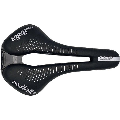 Selle Italia Max Flite Boost Gel Superflow Saddle Black 155mm Width Titanium Rails Target