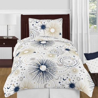 4pc Twin Sweet Jojo Design Designs Celestial Bedding Set Navy/Blue - Sweet Jojo Designs