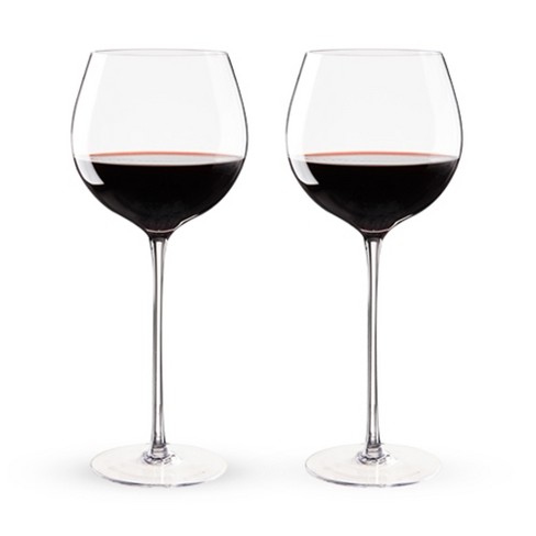 Keltum Lead-Free Crystal Red Wine Glasses, Set of 2