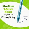 BIC Ecolutions Ocean-Bound Retractable Ballpoint Pens Medium Point Blue Ink Dozen (BPRR11-BLU) - 4 of 4