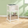 End Table with Built-in Charging Station 3-Tier Nightstand with USB Ports and Power Outlets Side Table for Living Room - 2 of 4