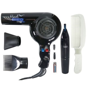 Conair Pro Black Bird Hair Dryer #BB075W with Philips Norelco Ultimate Comfort Nose Trimmer NT1605/60 Bundle - 1 of 4