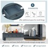 PAGED Modern Console Table with 4 Storage Drawers and Bottom Shelf, 63 inch Rectangle Entryway Table for Living Room,Hallway - 4 of 4