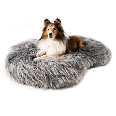 PAW BRANDS PupCloud Faux Fur Memory Foam Luxury Dog Bed